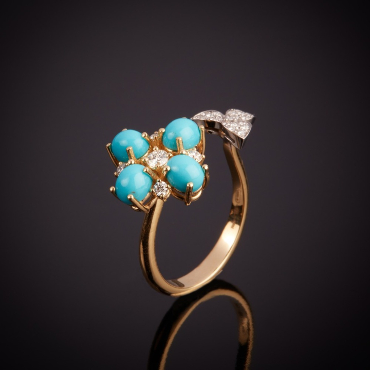 Fortuna, Hard stone and diamond ring